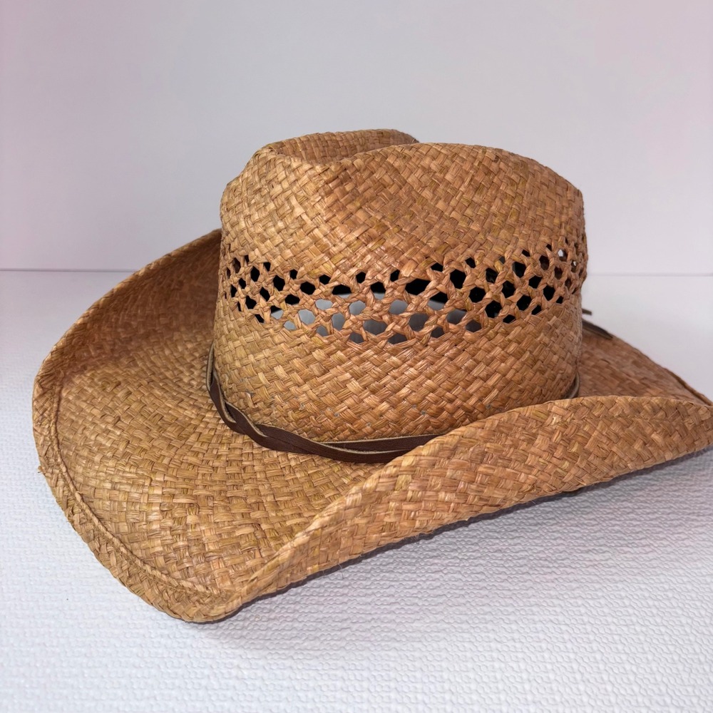Shady Brady Straw Cowboy Hat XS Hand Made in USA Western Rodeo